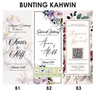 BUNTING KAHWIN PERKAHWINAN NIAGA MAJLIS EVENT
