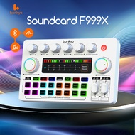 Bonkyo F999MAX/F999X/F999 sound card live broadcast equalizer Bluetooth live sound card F999MAX soun