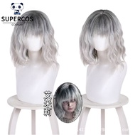Resident Evil 9 Requiem Emily Cosplay Wig Gray Short Curly Synthetic Hair