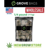 Grove Bags Curing Bag Size 113 Grams (1/4 pounds) 1/4 lbs 1/4 pound
