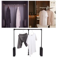 Closet Rod Retractable Closet Rod Pull Down Wardrobe Rail Collapsible Closet Rod Convenient Wardrobe