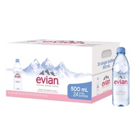 evian Mineral Water Size 500 ml. 24 Bottles Plastic