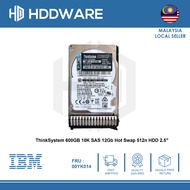 ThinkSystem 600GB 10K SAS 12Gb Hot Swap 512n HDD 2.5" // 7XB7A00025 // 00YK014