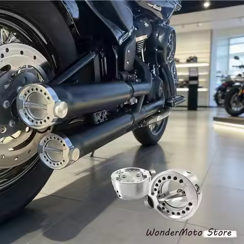 Motorcycle Exhaust Pipe Muffler Valve Universal Circular 79mm 80mm for Harley Tailpipe