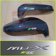 ครอบกระจก กระจก ISUZU MU-X 21-25 แคปล่า โลโก้ ตัวTOP (( มีไฟเลี้ยวที่กระจก )) MU-X RS โลโก้ตัวใหม่ล่