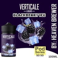 HOT ITEM! VERTICALE LIQUID BLACKBERRY ICE 100 ML BLACK BERRY DINGIN LIQUID RASA BUAH SALT NIC 0 POD 
