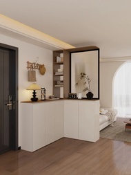 全屋訂製 可上門度尺  L型佈局+玻璃屏風+懸浮設計  餐邊櫃Corner sideboard in the entryway 入戶鞋櫃  吊櫃收納 客廳組合電視櫃(🚚送貨上門free deliver