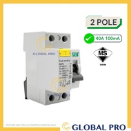 [SIRIM] EPS RCCB ELCB Circuit Breaker ELCB 63A 2 Pole MCB Pole RCCB 63A ELCB 40A Electrical RCCB 40A