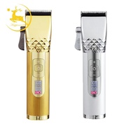 Professional Hair Trimmer Gold Clipper Men Rechargeable Barber Cordless Hair Cutting Machine Men