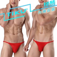 TIKU Ladder Cool Sexy Abstinence Tie Thin Belt Briefs Men's 1711-Red RP1711