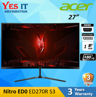 Acer  ED270R X0 27" / 31.5 " ED322QR Full HD 1920 x 1080 4ms (GTG) 144 Hz Built-in Speaker Curved Ga