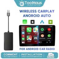 Flash Sale⚡3.0 Wireless Carplay Adapter Carlink Kit 5.0 Android Auto Wireless Dongle Ccpa Car Kit Li
