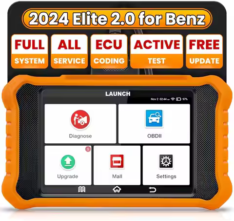 2025 New LAUNCH X431 Elite 2.0 PRO for BENZ OBD2 Scanner,Bi-Directional Scan Tool, All Services, ECU