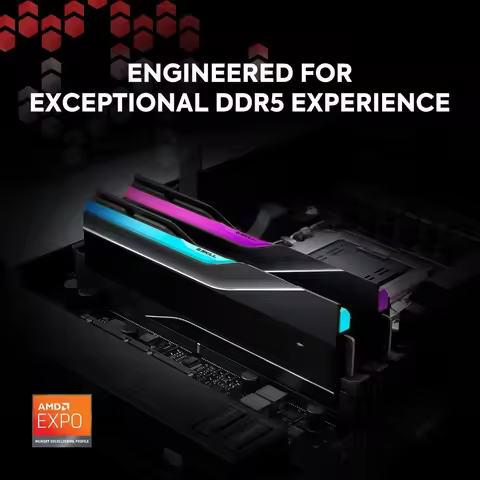 64GB 6000MHz DDR5 RAM Desktop Gaming Memory Kit 2x32GB CL30 AMD EXPO U-DIMM