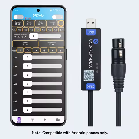 1PC USB-RMD-DMX Mobile App DMX Dialer Stage Light Wireless DMX Controller Bluetooth DMX Controller O