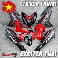 “STICKER TANAM”EXCITER COVER SET Y15ZR V1 V2 EXCITER THAI MERAH BIRU EDITION/ Y15ZR EXCITER THAI MER