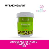 Chocolake Pistachio Kunafa Bono White Chocolate Filling Spread 1KG - For Baking Halal Bueno Biscoff 