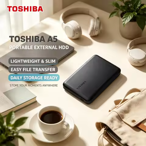 Toshiba Canvio Basics A5 USB3.2 Gen1 Slim Portable HDD,500GB/1TB/2TB Black Plug&Play,Storage for PC 