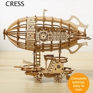 CRESS Airship Model, Wooden Construction Mechanical Design 3D Wooden Puzzle, Puzzle Toy Hand Craft 3