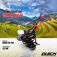 mesin cakar baja quick Cultivator Honda GX 200