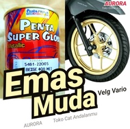 CAT PENTA SUPER GLOSS METALLIC BEIGE - GOLD MUDA METALIK - 200 GRAM -CAT DUCO OTOMOTIF