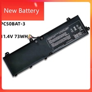 New Battery PC50BAT-3 11.4V 73Wh 6220mAh For Key 15 Comet Lake PC50DN2 911 P1 Series Notebook