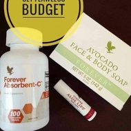 Forever Living Avocado Face and Body Soap + Aloe Lip + Absorbent Corever Living Avocado Face and Bod