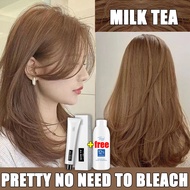 Original Hair Dye 100ml*2 No need to bleach Plant essence does not stimulate the scalp(Natural Milk 