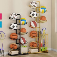 籃球收納架家用兒童玩具球類多層落地收納筐桌球羽毛球拍置物架