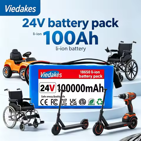 High capacity 100Ah 7s3p 24V lithium battery 21700 Rechargeable battery for wheelchair Battery e-Scc