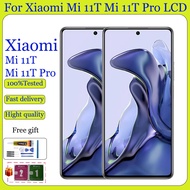 Original AMOLED For Xiaomi Mi 11T 11T Pro LCD Display Touch Screen With Frame Replacement