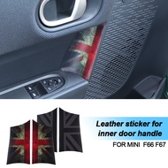 Car Interior Door Handle Knob Leather Sticker Protection For Mini Cooper F66 F67 For Mini Cooper Car