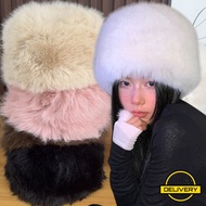 [3-5 Days Arrive]Plush Winter Hat Oversized Unisex Design, Soft Warm Fabric Beanie for Fall and Wint