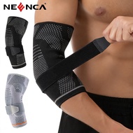 NEENCA Elbow Brace 3D Knitted Silicone Adjustable Compression Support for Sports Pain Relief