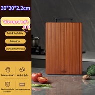 เขียง（ไม้จันทน์มะเกลือ+ สแตนเลสเกรด 316）ใช้ได้สองด้าน ป้องกันเชื้อรา ขึ้นสนิม สแตนเลสเขียง เขียงอเนก