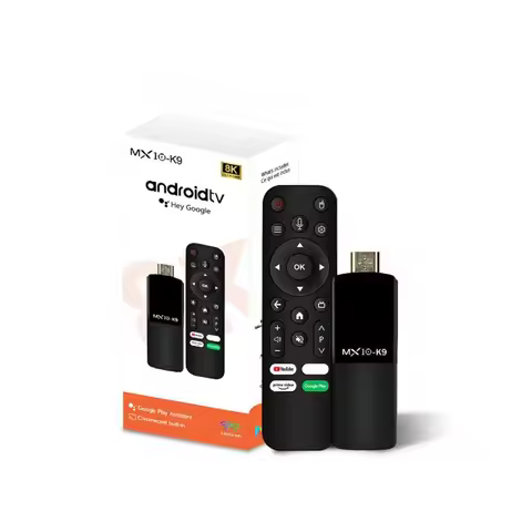 Stick TV 4K Android TV MX10 K9 Allwinner H618 Mali-G31 MP2 2GB 16GB Chromecast TV Stick Support Voic