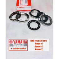 Ball race kit (set) / Tpost Bearing / Steering bearing Nmax v2 Aerox v1 & v2 / Yamaha Genuine