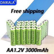 2025 New 1.2V 3000mAh Ni MH AA Rechargeable Battery Rechargeable Ni MH AA Rechargeable Toy Microphon