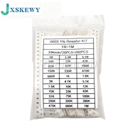 660pcs 0201 0402 0603 0805 1206 1% SMD Chip Resistor Assorted Kit 1R - 1M ohm 33valuesX20pcs Resista