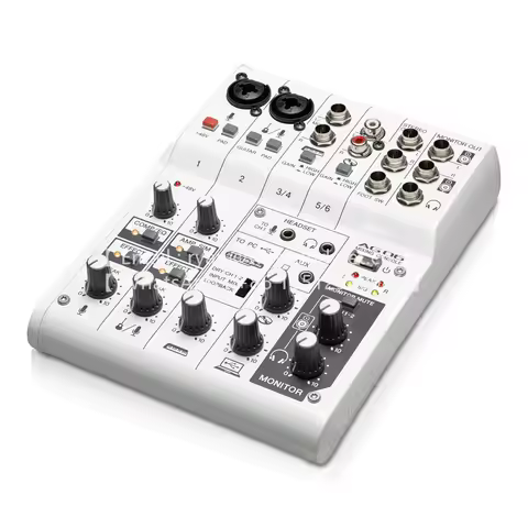 AG06 Multipurpose 6-channel music mixer with USB sound card, MIXING CONSOLE