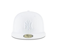 New Era New York Yankees White Primary Logo Basic 59FIFTY Fitted Cap White 7 3/4