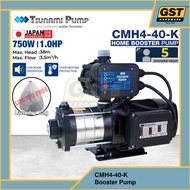 Tsunami CMH4-40-K 0.75KW 1.0HP Home Booster Pump Water Pressure Pump + FREE 40x50CM Laundry Bag