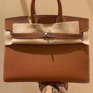 香港現貨🤍Hermes Birkin 25🤎37 Gold 金棕色 Epsom 銀扣 外縫 Z Stamp