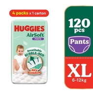 HUGGIES AirSoft Pants Diapers XL 30s (4 Packs)