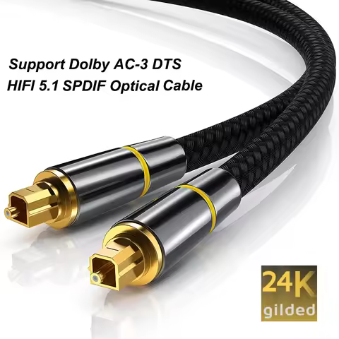 HIFI 5.1 Digital SPDIF Fiber Toslink Optical Audio Cable 1.5m 3m 5m 10m For TV Box PS4 Speaker Wire 