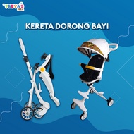 FR-C772 Kereta Dorong Bayi Lipat Dua Arah Stroller Dorong Bayi Dengan Atap / Perlengkapan Bayi Porta