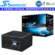 Itw | Seasonic PSU 550W Power Suppy Unit S12III 550 80+ Bronze Fixed Cables (SSR-550GB3)