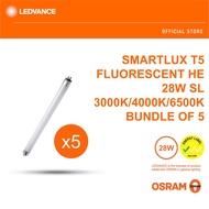 OSRAM Fluorescent T5 HE SL 28W (3000K/4000K/6500K) (Bundle of 5)