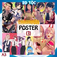 Poster A3 Anime Manga Chainsaw Man (3) – 2D Tribe Shop