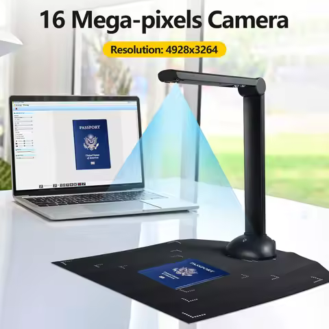 Document Camera Book Scanner A3 A4 Size with LED Fill Light HD 16 Mega-pixels High Speed Scanning Su